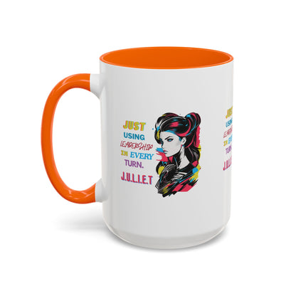 Personalized Vintage Girl Accent Coffee Mug