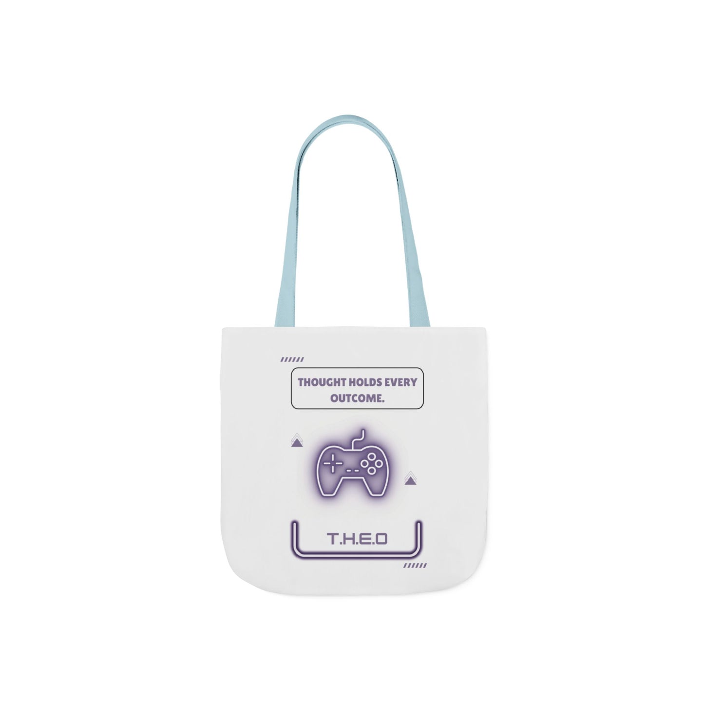 Personalized Initial Quote Game Controller Canvas Tote Custom Name