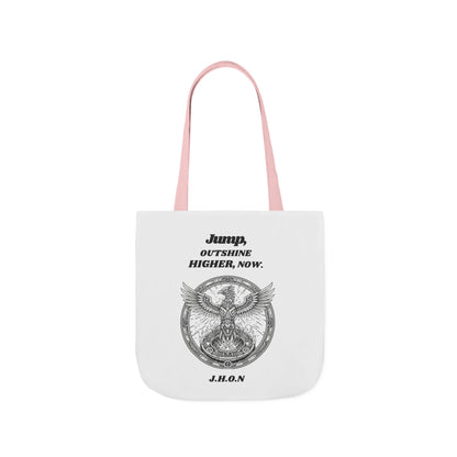 Personalized Initial Quote Circled Eagle Canvas Tote Custom Name