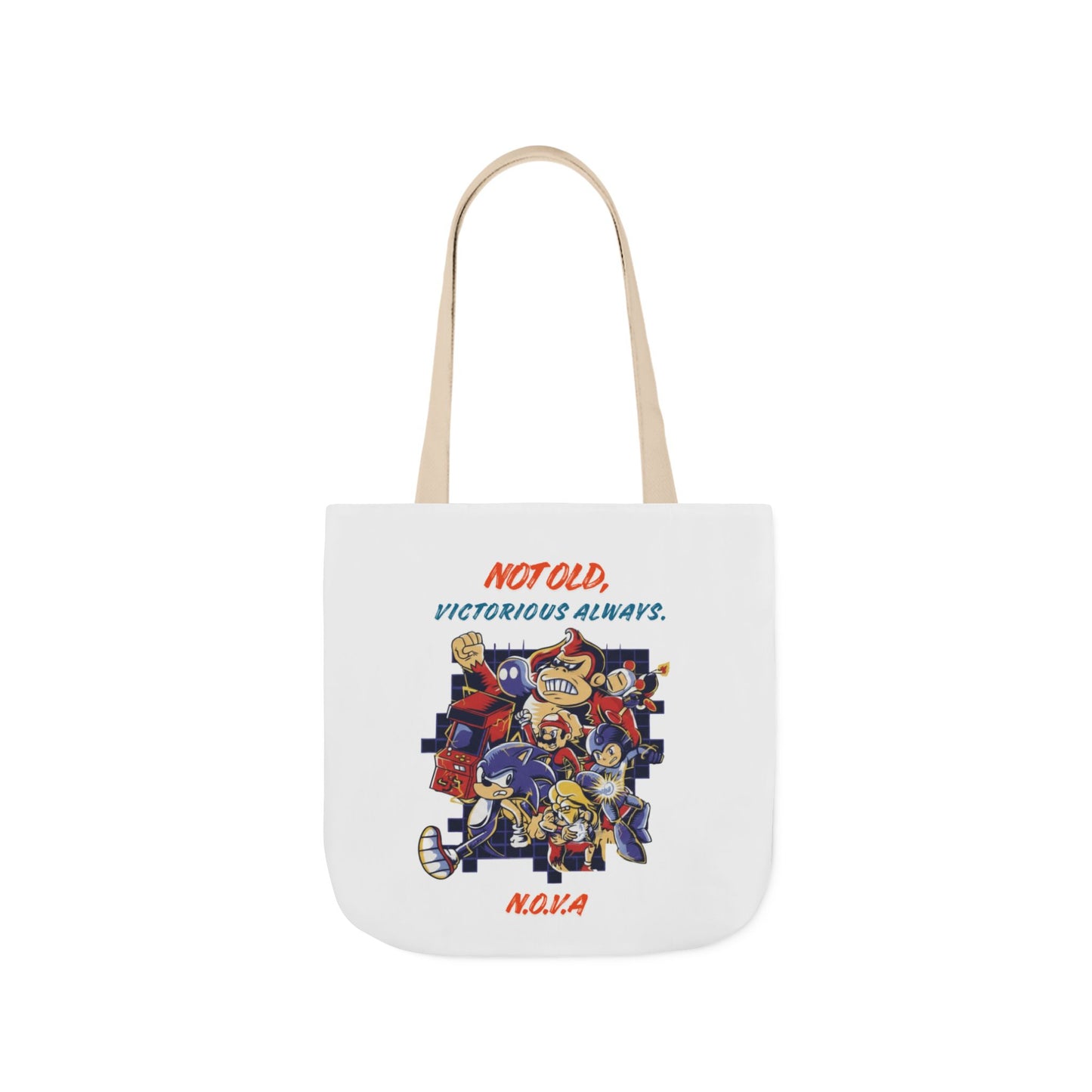 Personalized Initial Quote Cartoon Canvas Tote Custom Name