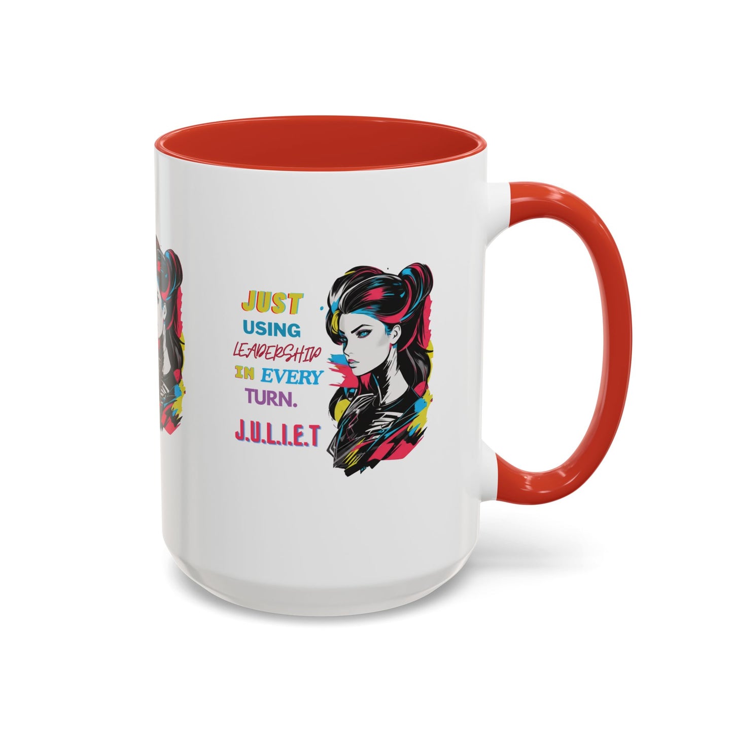 Personalized Vintage Girl Accent Coffee Mug