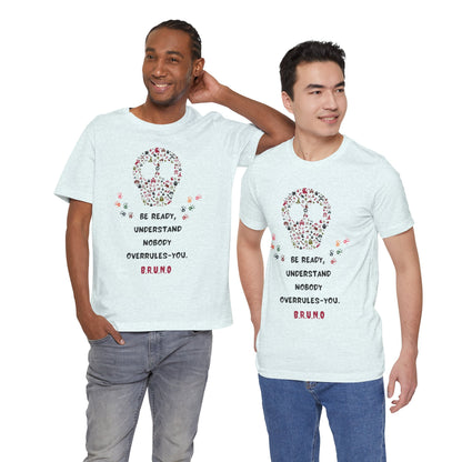 Personalized Peace Floral  and Skull Tee
