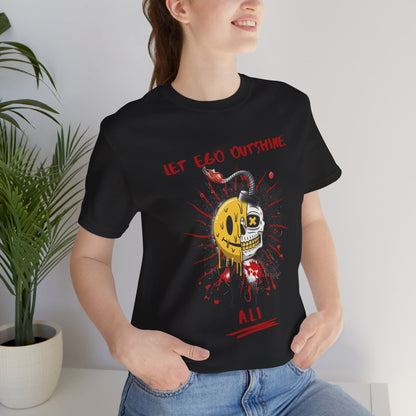 Personalized Split Smile Skull Design Tee