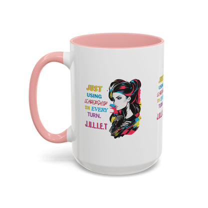 Personalized Vintage Girl Accent Coffee Mug