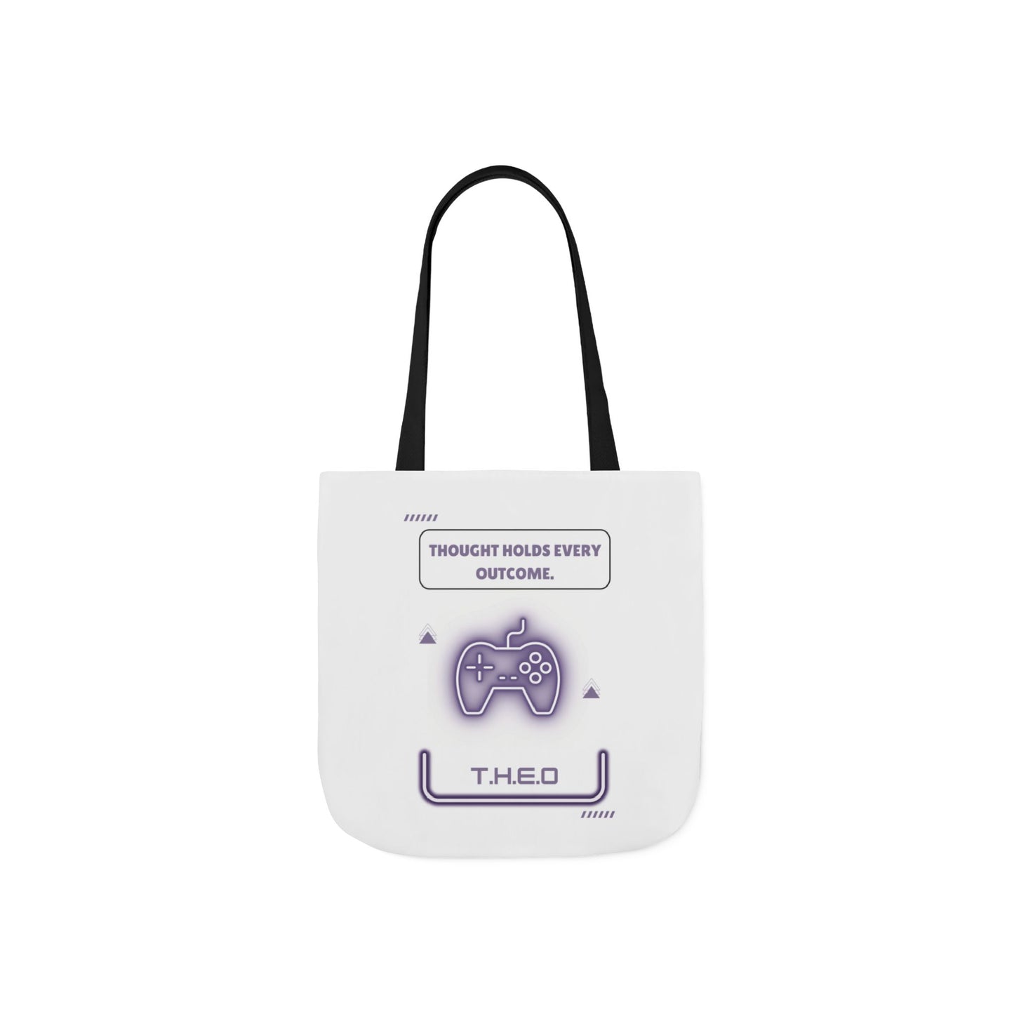 Personalized Initial Quote Game Controller Canvas Tote Custom Name