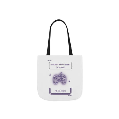 Personalized Initial Quote Game Controller Canvas Tote Custom Name