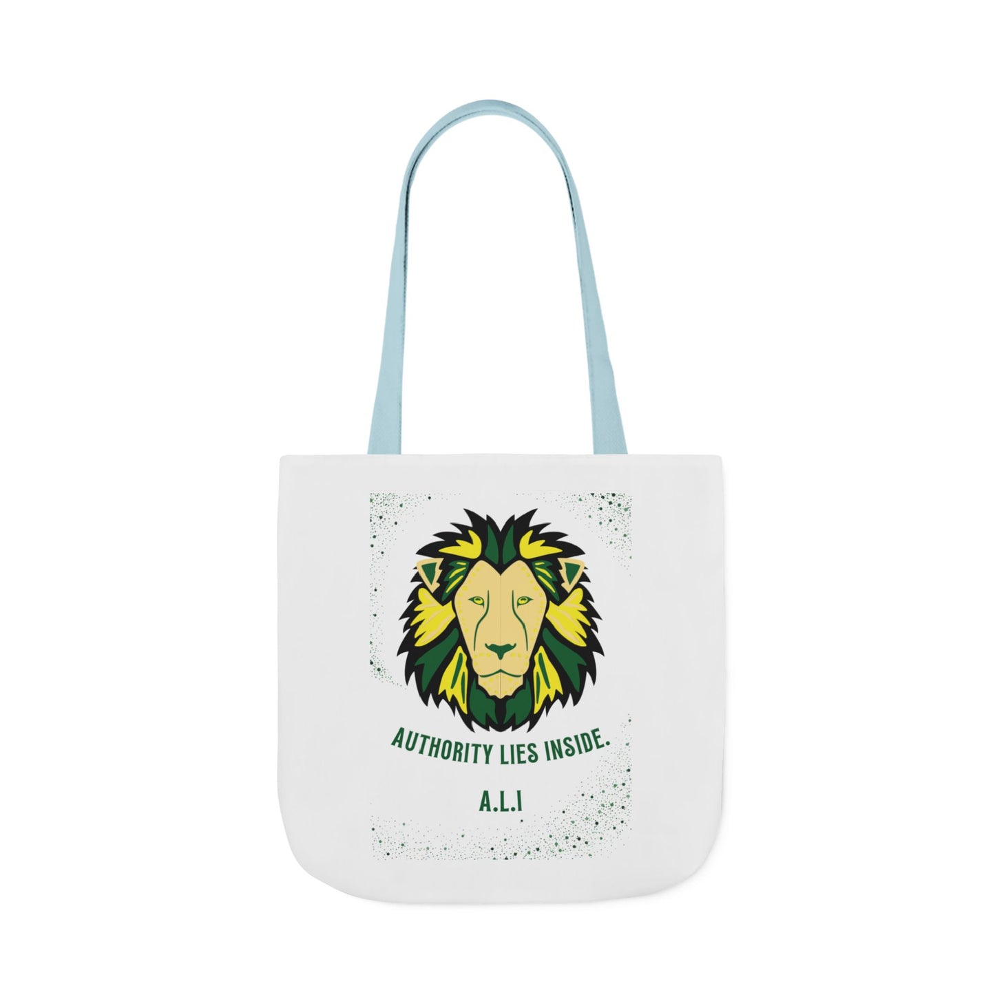 Personalized Initial Quote Lion Canvas Tote Custom Name