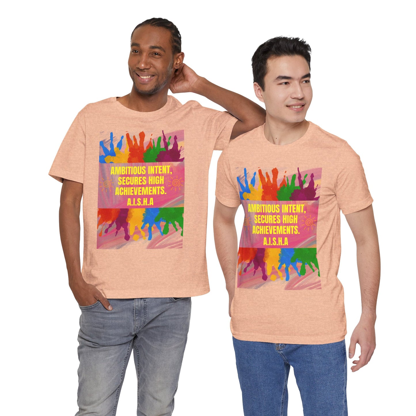 Personalized Colorful Motivational Graphic Tee