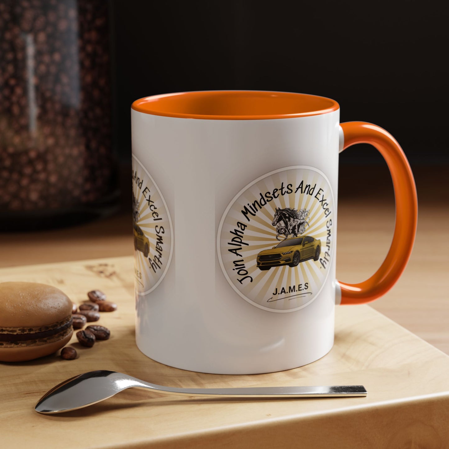 Personalized Car with Horse Accent Coffee Mug