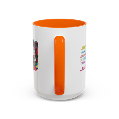 Personalized Vintage Girl Accent Coffee Mug