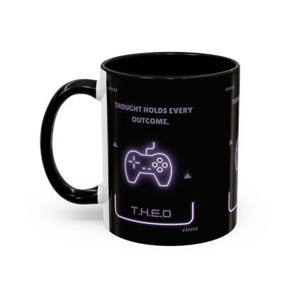 Personalized Initial Game Controller Accent Coffee Mug