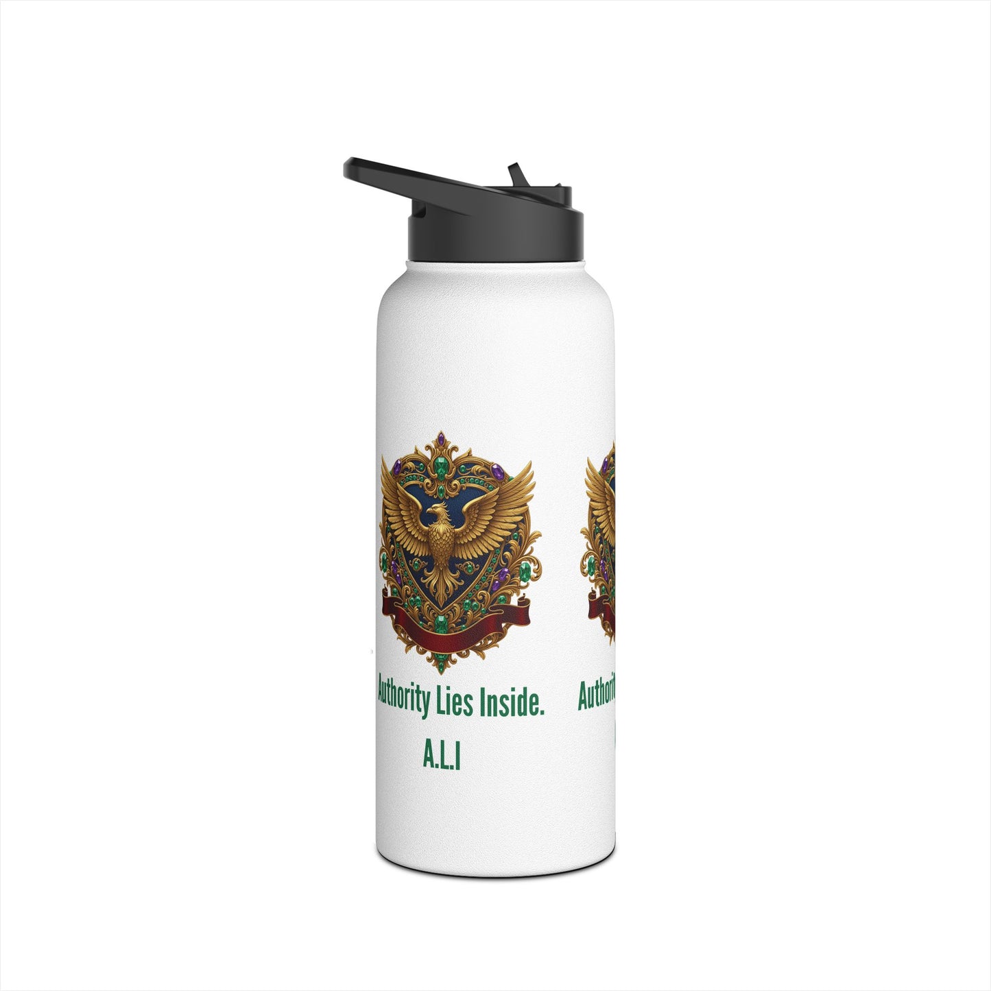 Personalized Initial Quote Eagle Stainless Steel Water Bottle