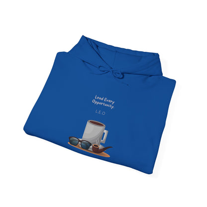 Personalized Coffee and Sunglasses Hooded Sweatshirt