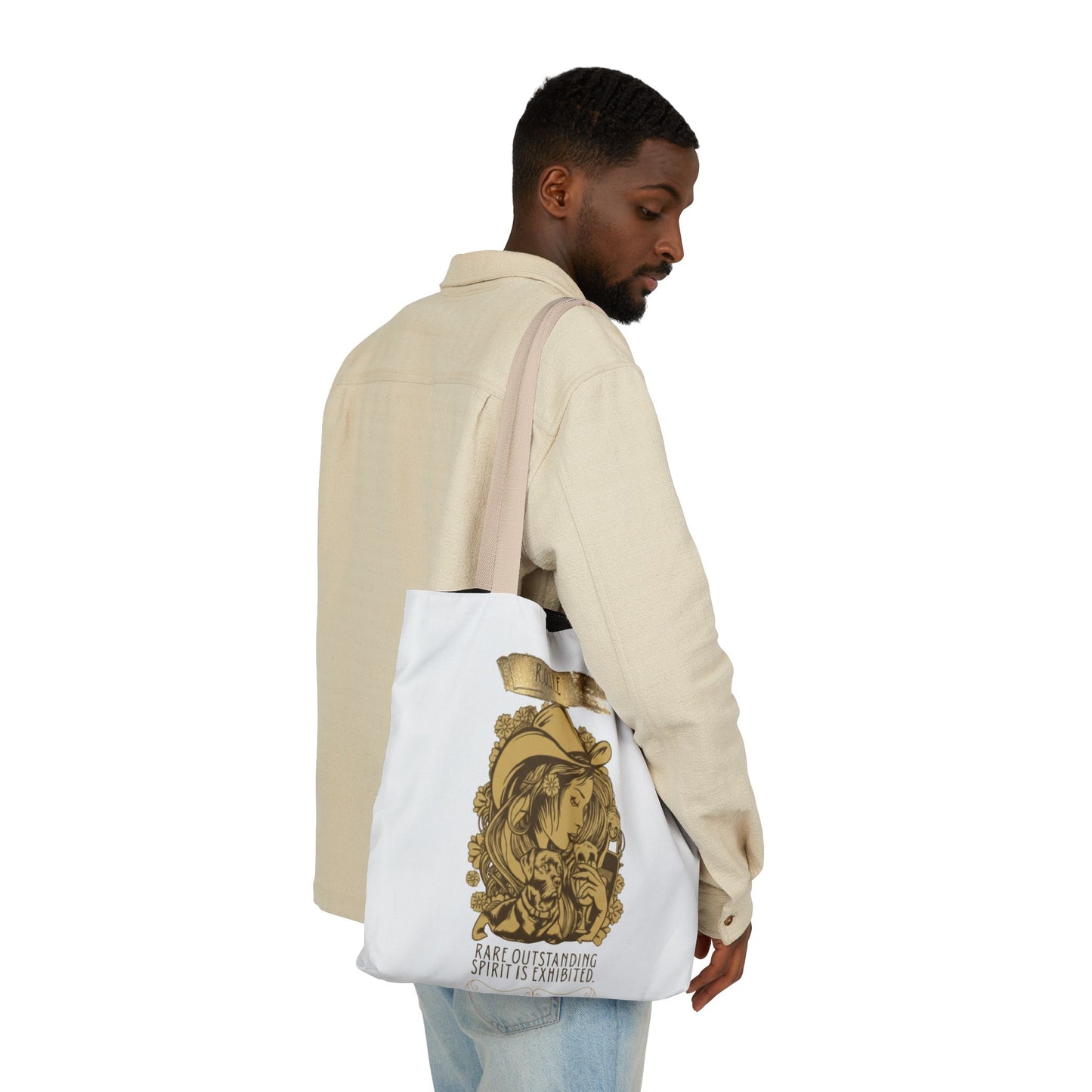 Personalized Initial Quote Golden Girl Canvas Tote Custom Name