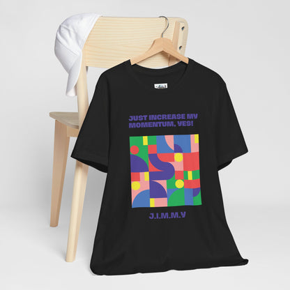 Personalized Momentum Graphic Colorful Geometric Design Tee