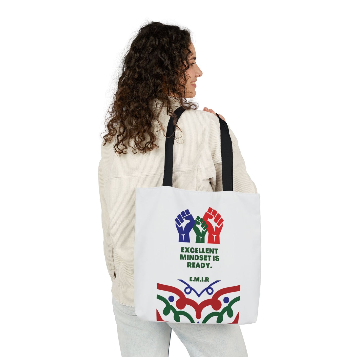 Personalized Initial Quote Victory Canvas Tote Custom Name