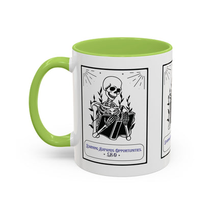 Personalized Initial Skeleton Accent Coffee Mug