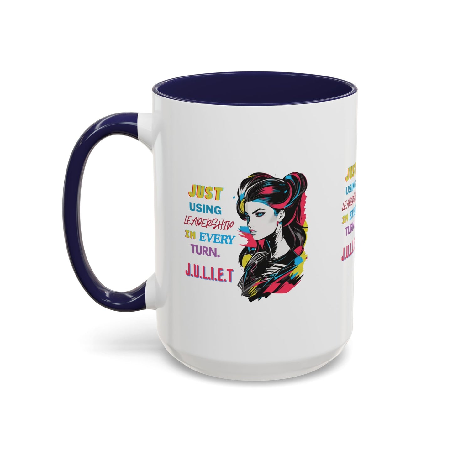 Personalized Vintage Girl Accent Coffee Mug