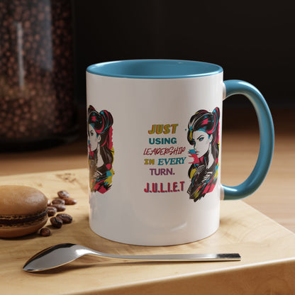 Personalized Vintage Girl Accent Coffee Mug