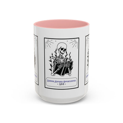 Personalized Initial Skeleton Accent Coffee Mug