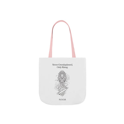 Personalized Initial Quote Girl Lion Canvas Tote Custom Name