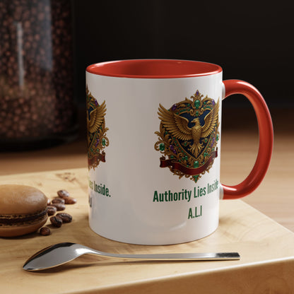 Personalized Initial Eagle Accent Coffee Mug