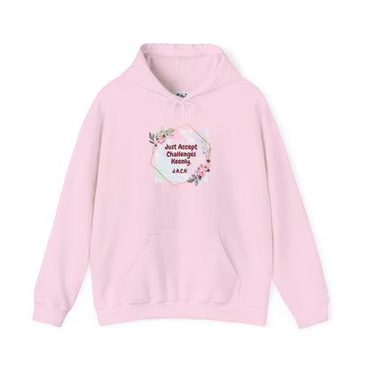 Personalized Floral Frame Hooded Sweatshirt