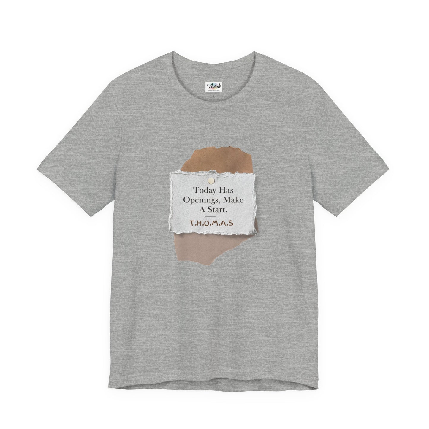 Personalized Torn Paper Motive Tee
