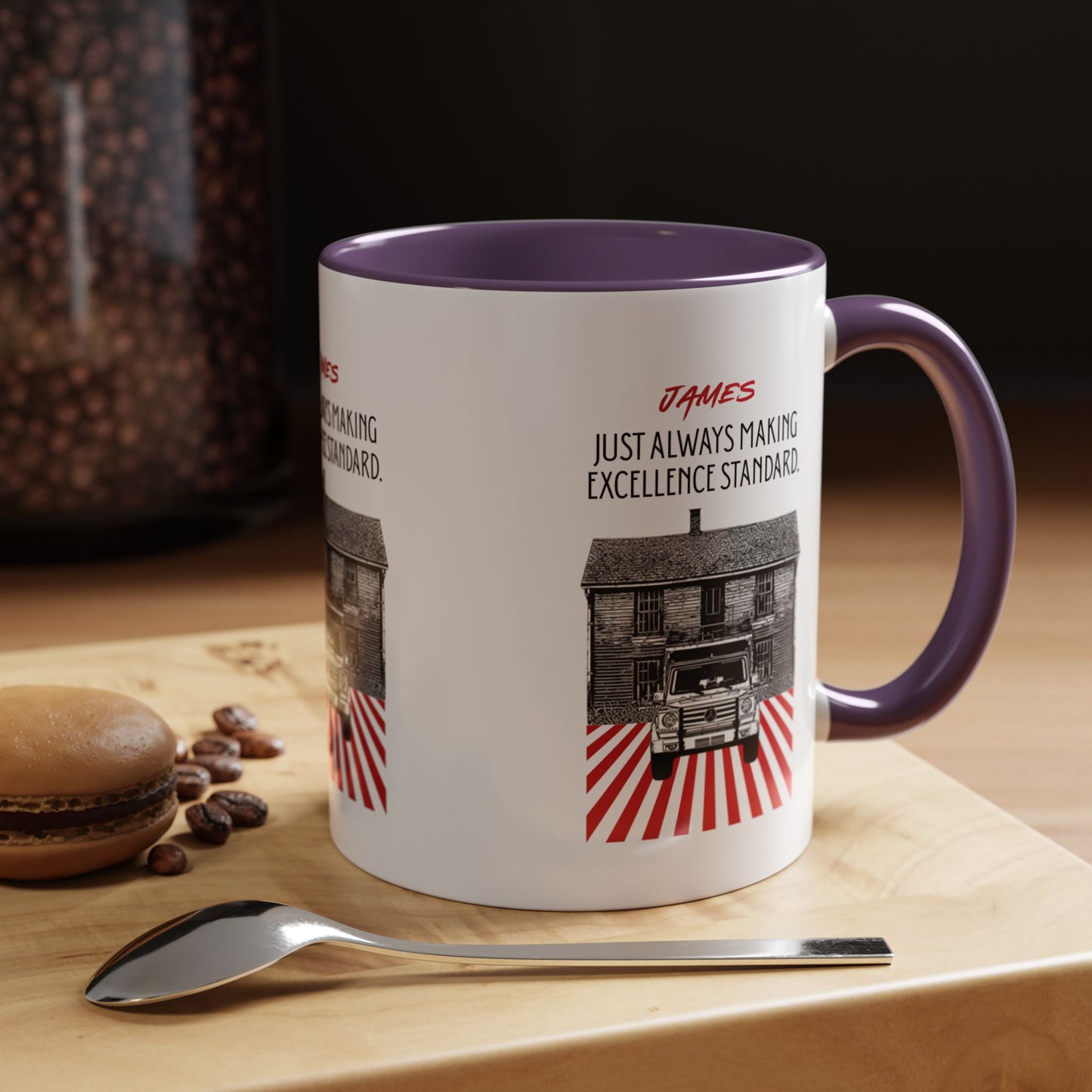Personalized Vintage Car Accent Coffee Mug