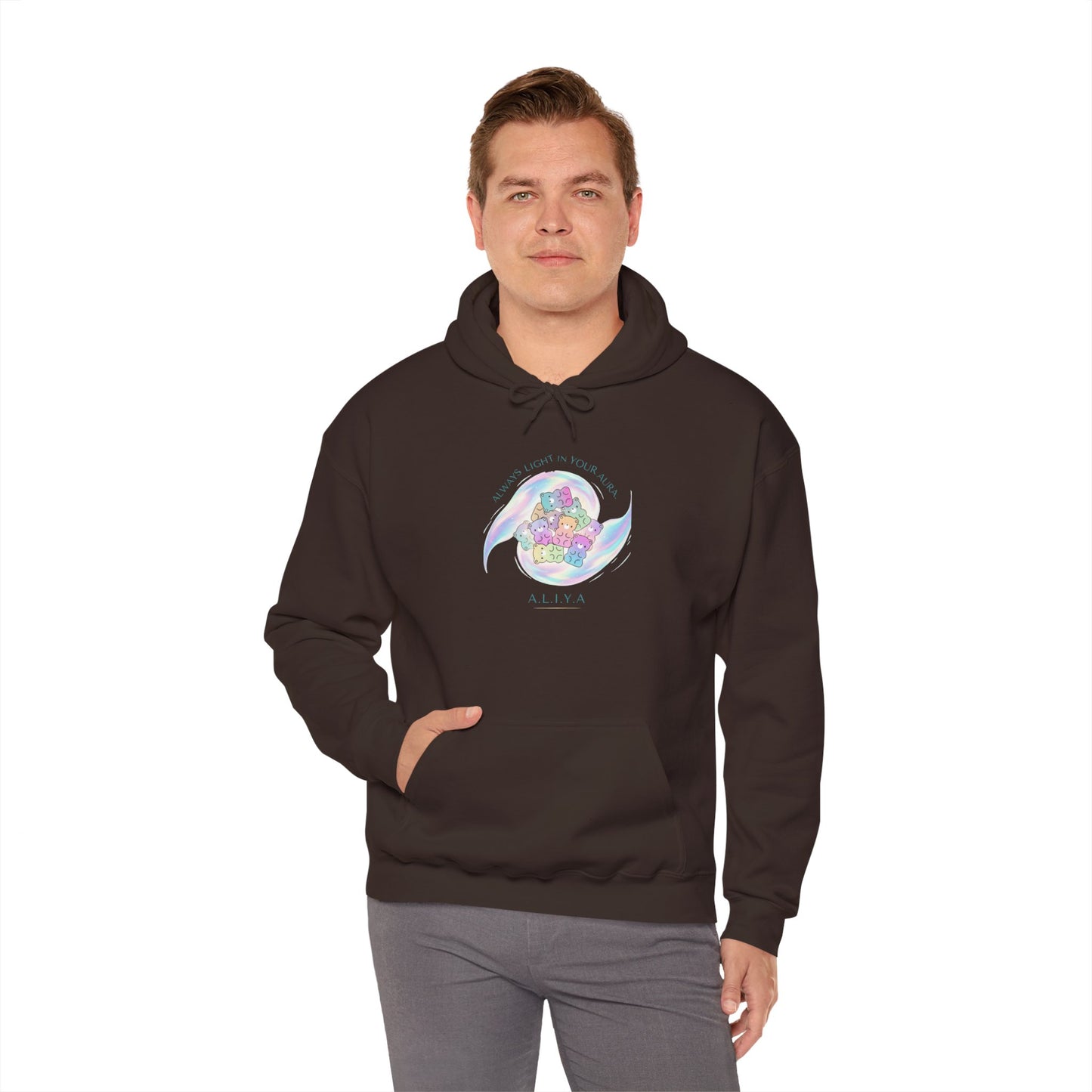 Personalized Pastel Teddy Hooded Sweatshirt