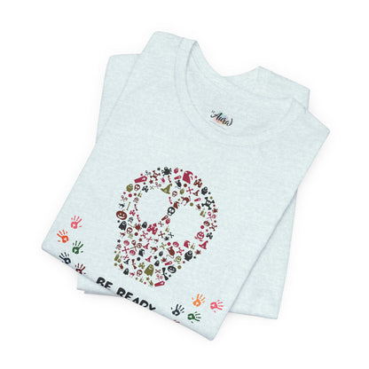 Personalized Peace Floral  and Skull Tee