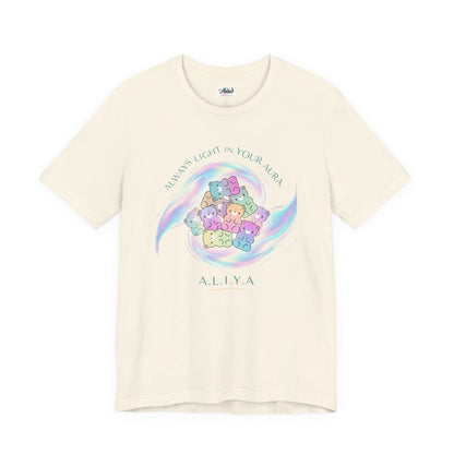 Personalized Pastel Teddy Heart Tee