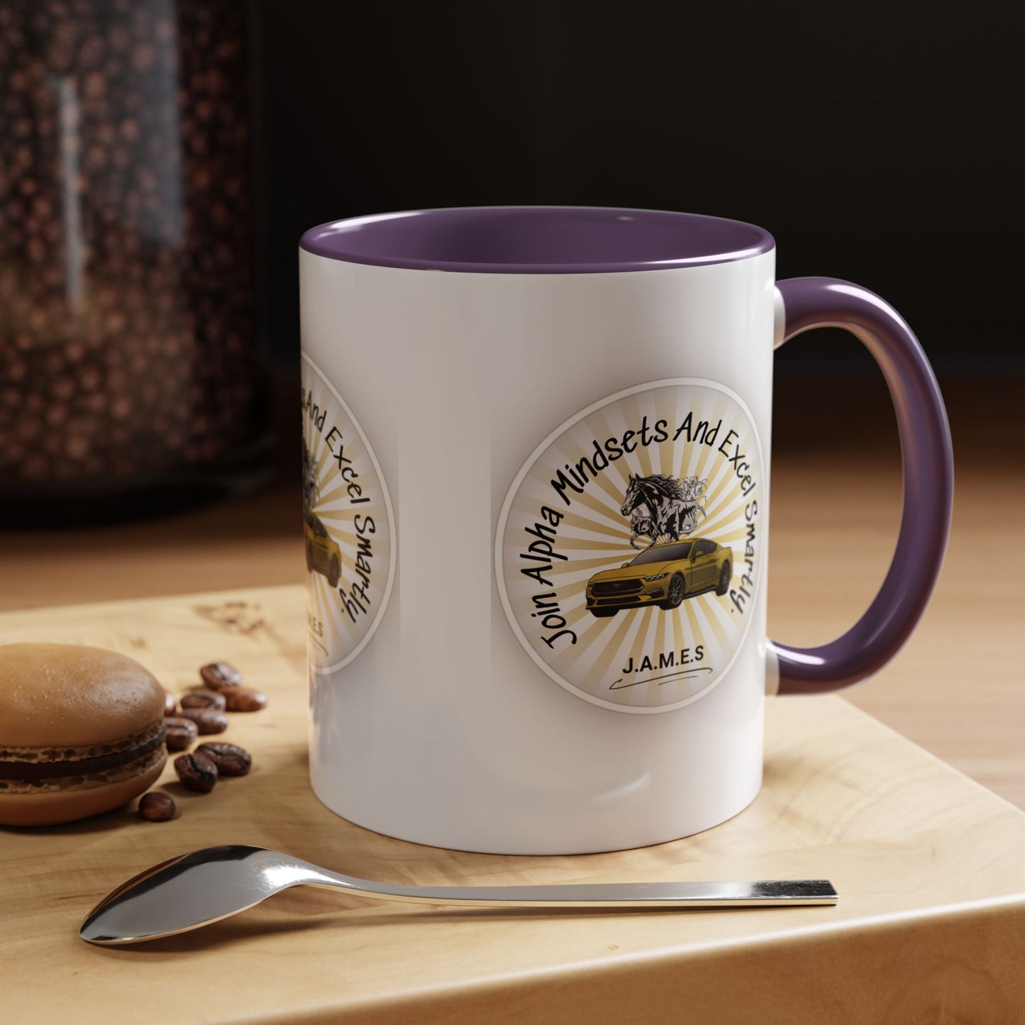 Personalized Car with Horse Accent Coffee Mug
