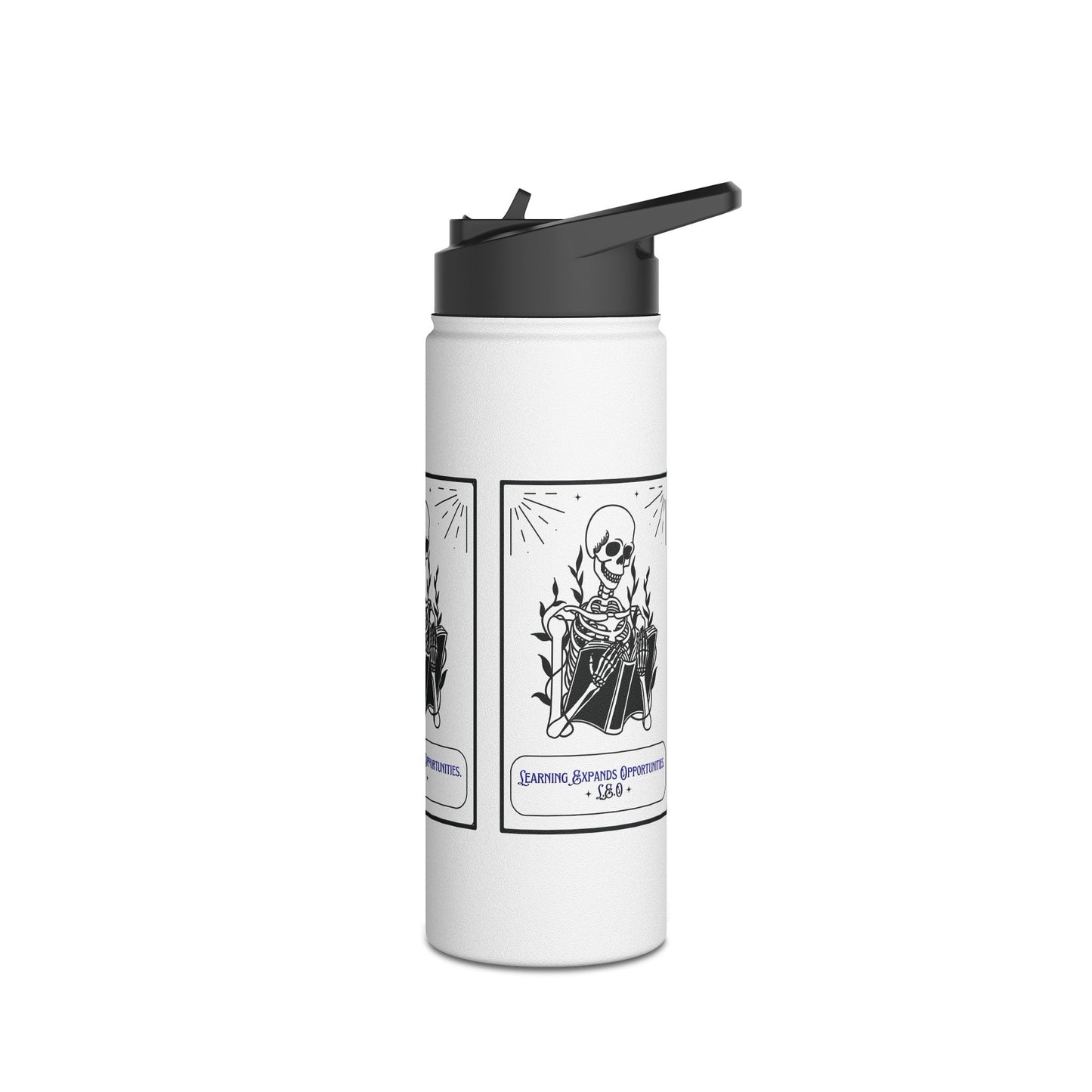 Personalized Initial Quote Skeleton Stainless Steel Water Bottle