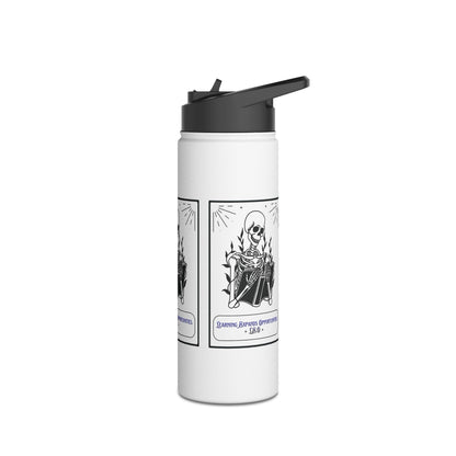 Personalized Initial Quote Skeleton Stainless Steel Water Bottle