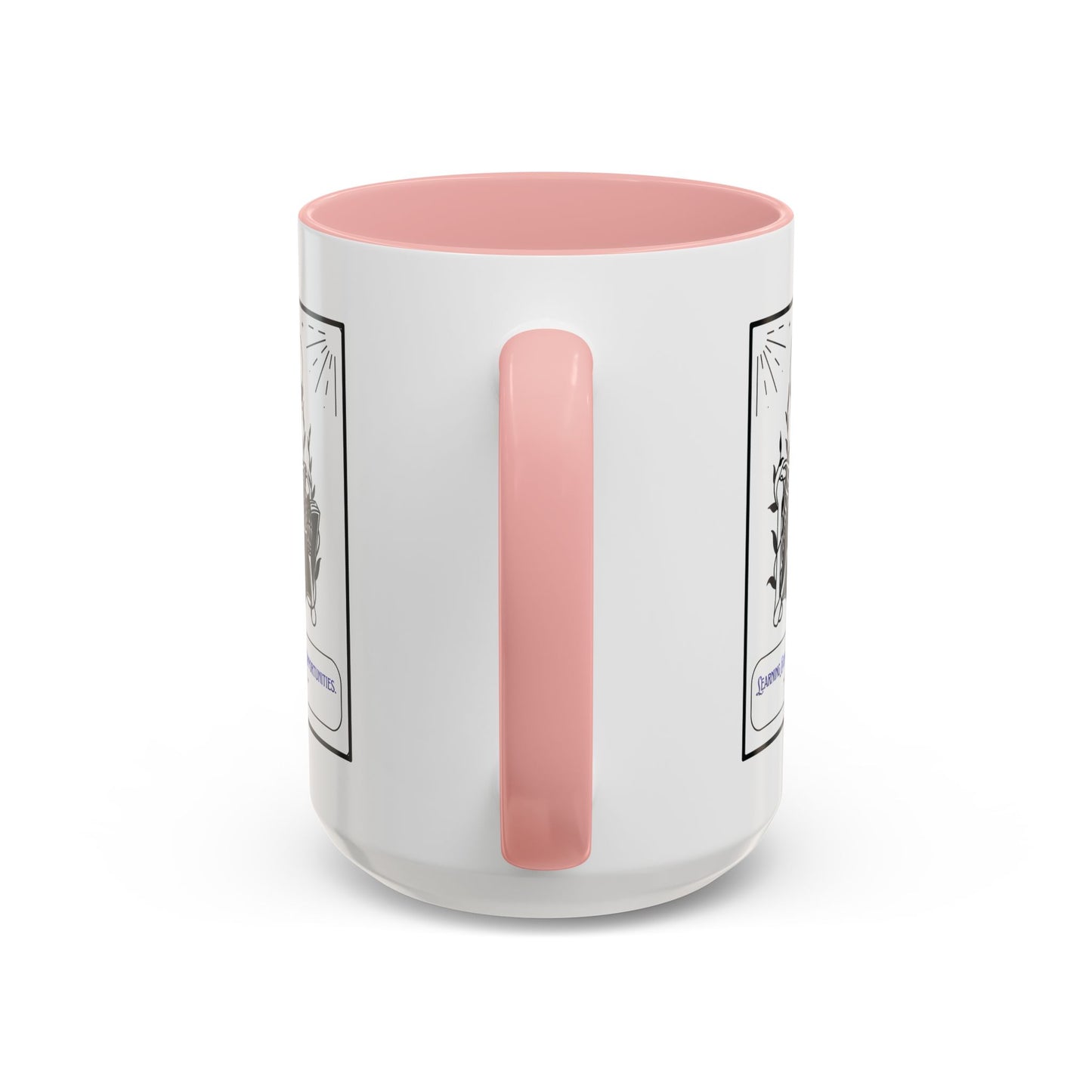 Personalized Initial Skeleton Accent Coffee Mug