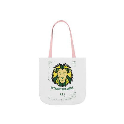 Personalized Initial Quote Lion Canvas Tote Custom Name