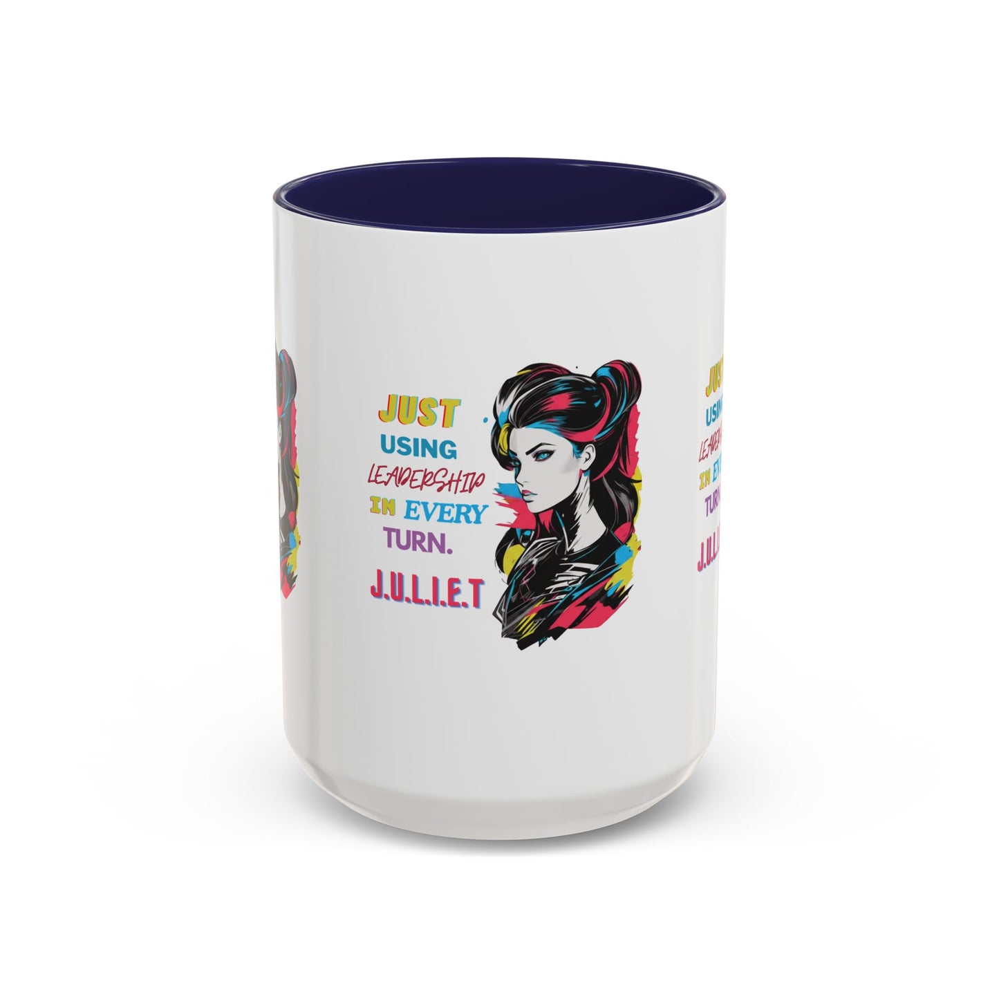 Personalized Vintage Girl Accent Coffee Mug