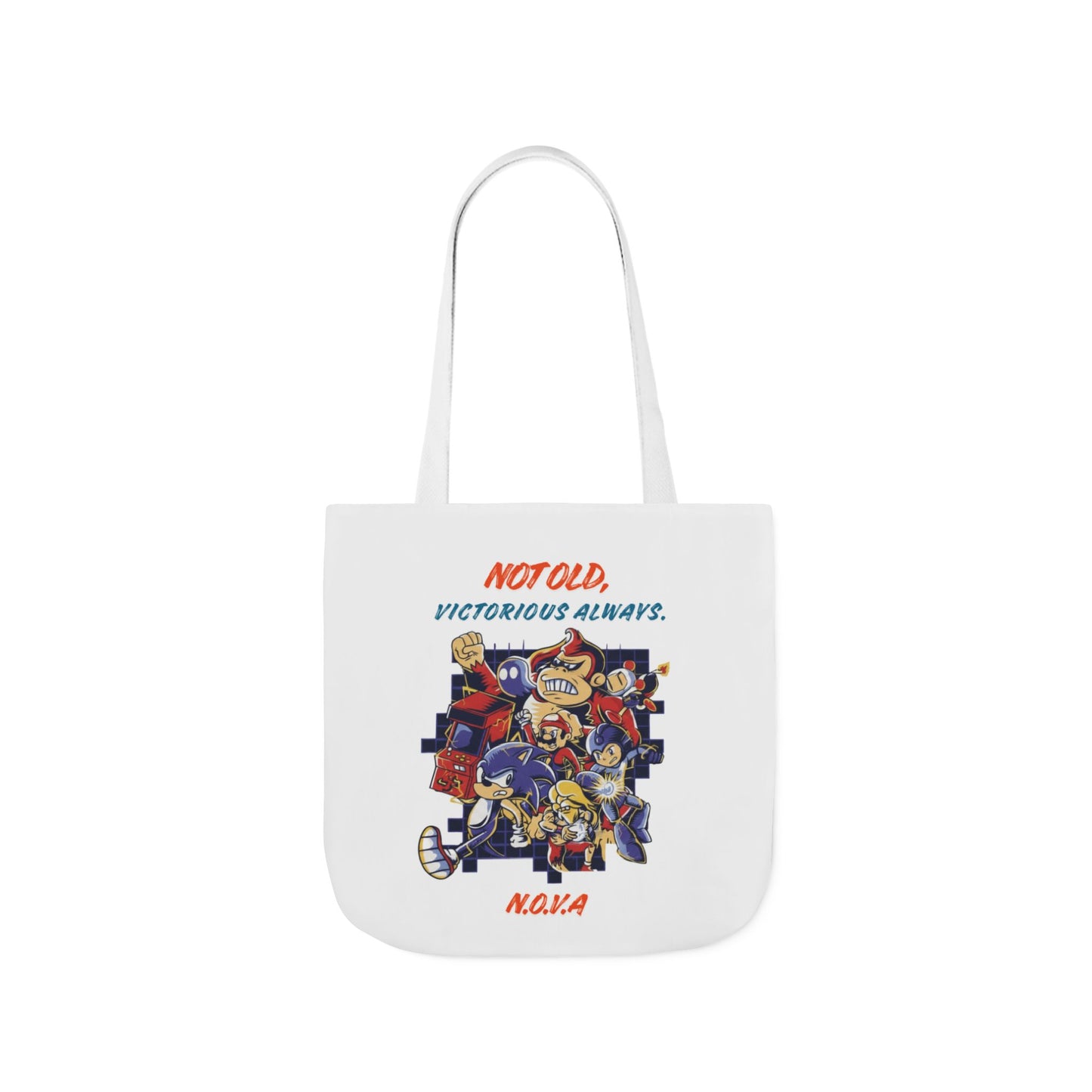 Personalized Initial Quote Cartoon Canvas Tote Custom Name