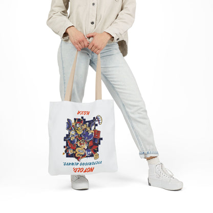 Personalized Initial Quote Cartoon Canvas Tote Custom Name