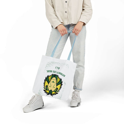Personalized Initial Quote Lion Canvas Tote Custom Name