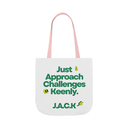 Personalized Initial Quote Simple Message Canvas Tote Custom Name