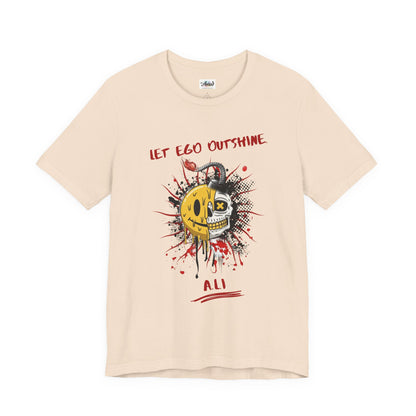 Personalized Split Smile Skull Design Tee