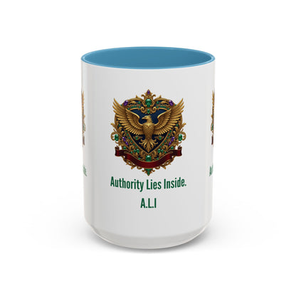 Personalized Initial Eagle Accent Coffee Mug