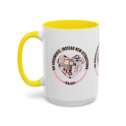 Personalized Cosmetic Heart Accent Coffee Mug