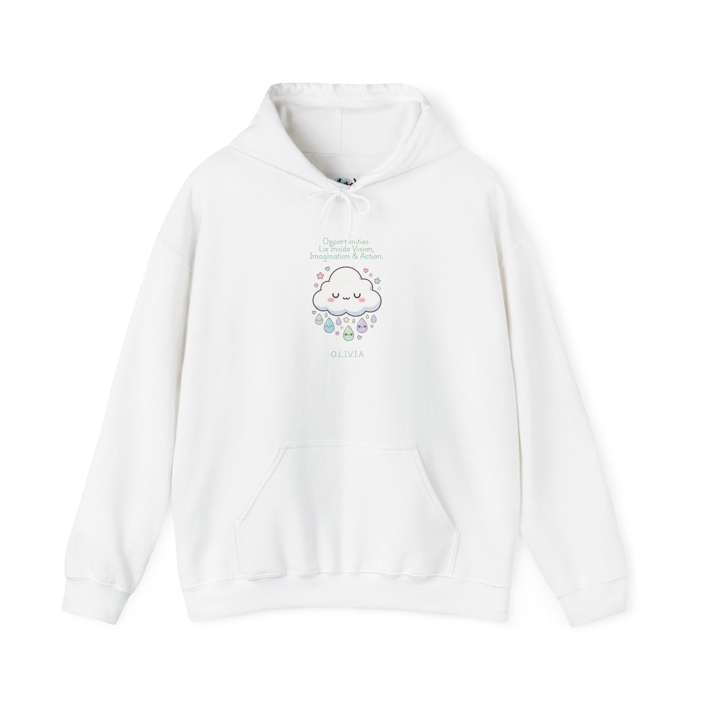 Personalized Cute Kawaii Cloud Hooded Sweatshirt