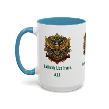 Personalized Initial Eagle Accent Coffee Mug