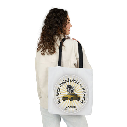 Personalized Initial Quote Horse Car Canvas Tote Custom Name