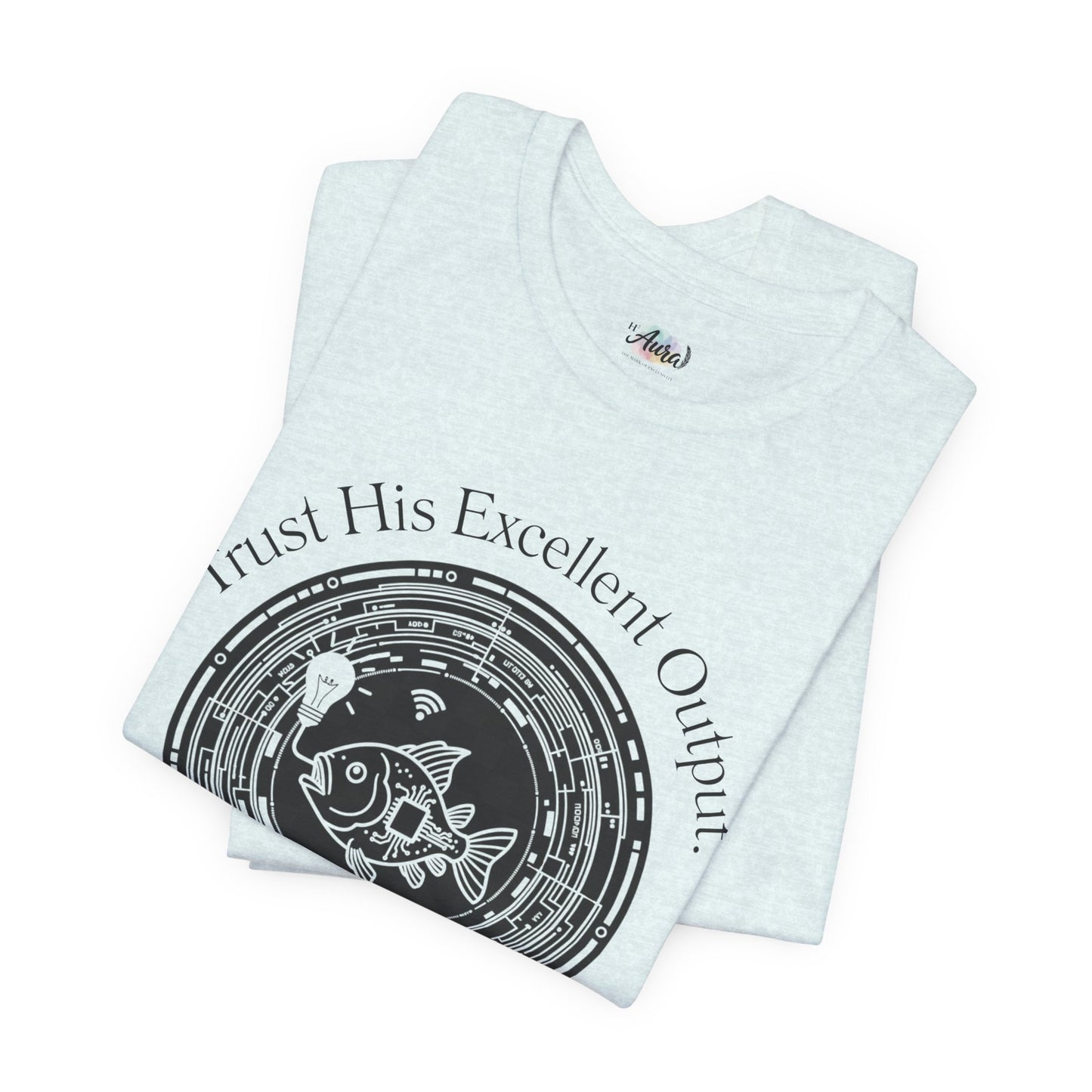 Personalized Spiritual Fish Circle Design Graphic Tee