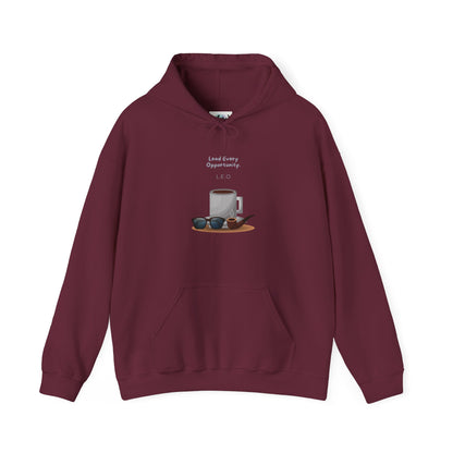 Personalized Coffee and Sunglasses Hooded Sweatshirt